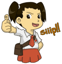 Si Becce Sekolah sticker #8461229
