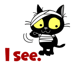 Communication of the cat / Naughty cat sticker #8461755