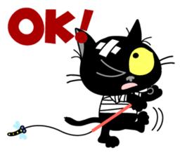 Communication of the cat / Naughty cat sticker #8461761