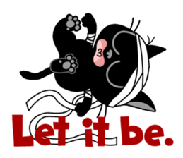 Communication of the cat / Naughty cat sticker #8461763