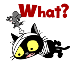 Communication of the cat / Naughty cat sticker #8461765
