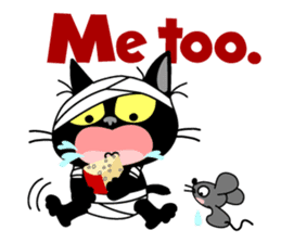 Communication of the cat / Naughty cat sticker #8461766