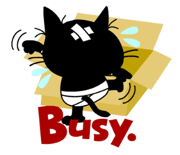 Communication of the cat / Naughty cat sticker #8461767