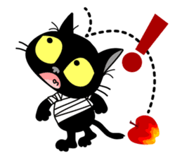 Communication of the cat / Naughty cat sticker #8461768