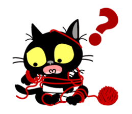 Communication of the cat / Naughty cat sticker #8461769