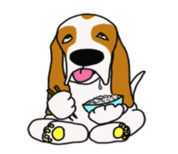 Basset hound sticker #8462050