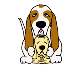 Basset hound sticker #8462054