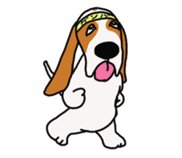 Basset hound sticker #8462060