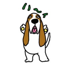 Basset hound sticker #8462067