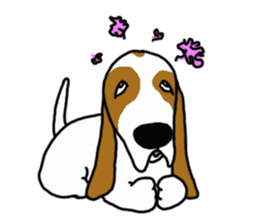 Basset hound sticker #8462068