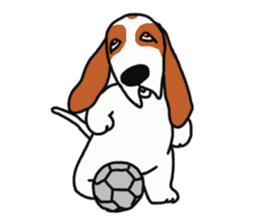Basset hound sticker #8462069