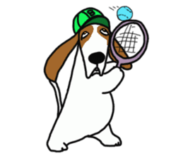 Basset hound sticker #8462070
