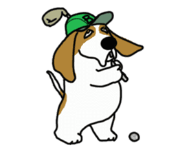 Basset hound sticker #8462073