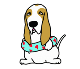 Basset hound sticker #8462074