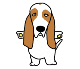 Basset hound sticker #8462077