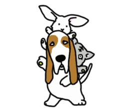 Basset hound sticker #8462079