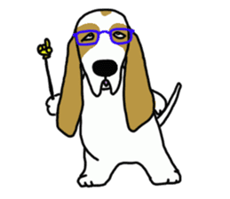 Basset hound sticker #8462080