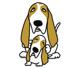 Basset hound sticker #8462081