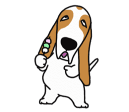 Basset hound sticker #8462086