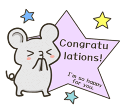 Sticker of Congrats&A birthday sticker #8462285