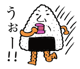 Everyone's rice ball Uncle sticker #8462831