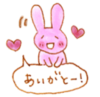 rabbit ballon Sticker sticker #8465006