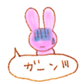rabbit ballon Sticker sticker #8465009