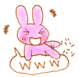 rabbit ballon Sticker sticker #8465012