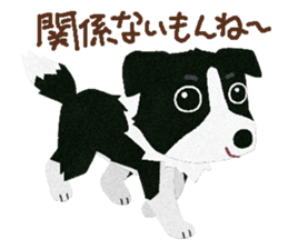 Border collie "Botaro" sticker #8465341
