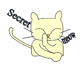 White cat Gonta[English] sticker #8466438