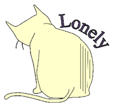 White cat Gonta[English] sticker #8466445