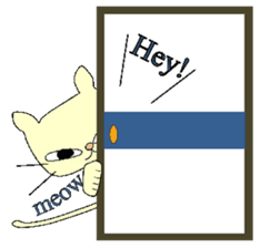 White cat Gonta[English] sticker #8466448