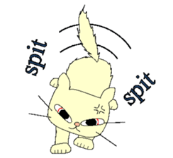 White cat Gonta[English] sticker #8466452