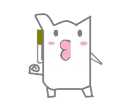 A sticker of cute animals. sticker #8467220