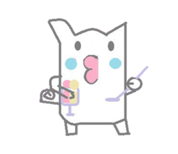 A sticker of cute animals. sticker #8467221