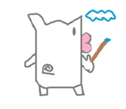 A sticker of cute animals. sticker #8467227