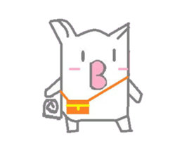 A sticker of cute animals. sticker #8467228