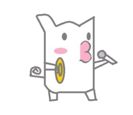 A sticker of cute animals. sticker #8467230