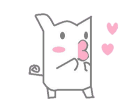 A sticker of cute animals. sticker #8467233