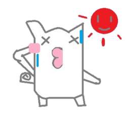 A sticker of cute animals. sticker #8467241