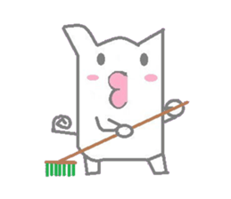 A sticker of cute animals. sticker #8467242