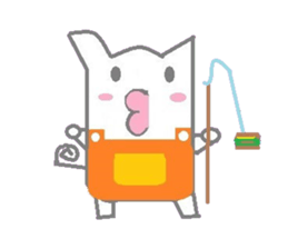 A sticker of cute animals. sticker #8467243