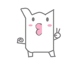 A sticker of cute animals. sticker #8467244