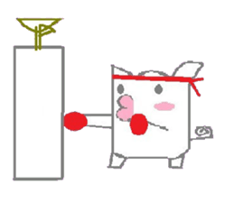 A sticker of cute animals. sticker #8467247