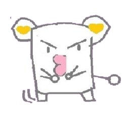 A sticker of cute animals. sticker #8467257