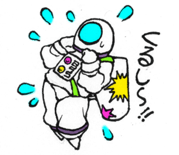 Nostalgic astronaut Sigekuni boy sticker #8467883