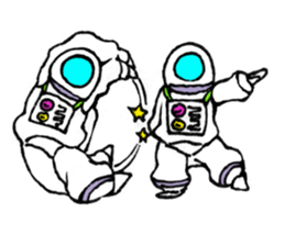 Nostalgic astronaut Sigekuni boy sticker #8467890