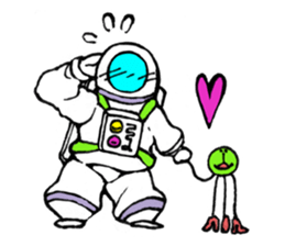 Nostalgic astronaut Sigekuni boy sticker #8467896