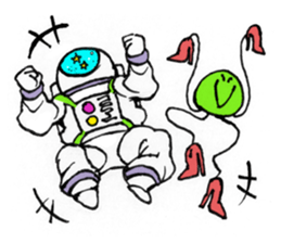 Nostalgic astronaut Sigekuni boy sticker #8467914