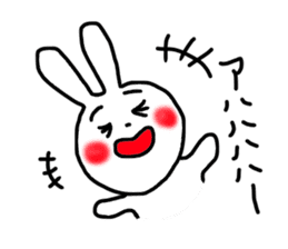 happy rabbit love sticker #8468124
